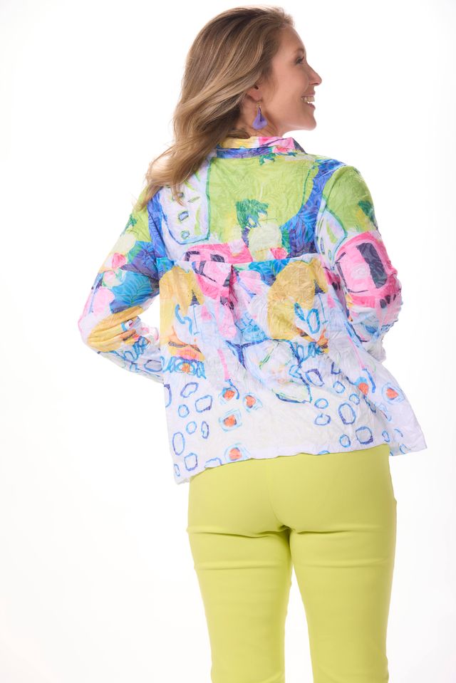 3/4 Sleeve Button Front Top