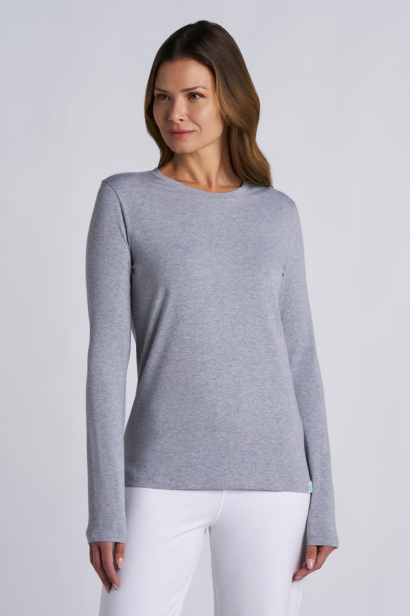 Women's Morada Everyday Long Sleeve T-Shirt | Grey Heather