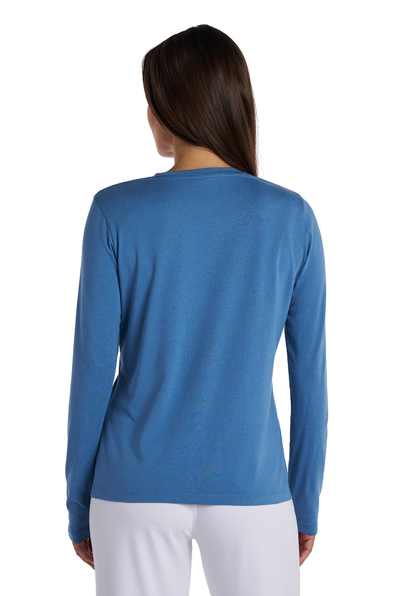 Women's Morada Everyday Long Sleeve T-Shirt | Blue Dusk