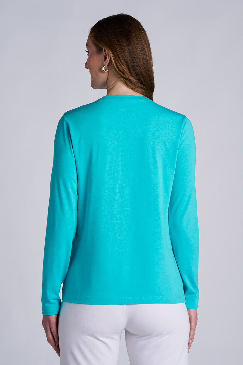 Women's Morada Everyday Long Sleeve T-Shirt | Coolibar Blue