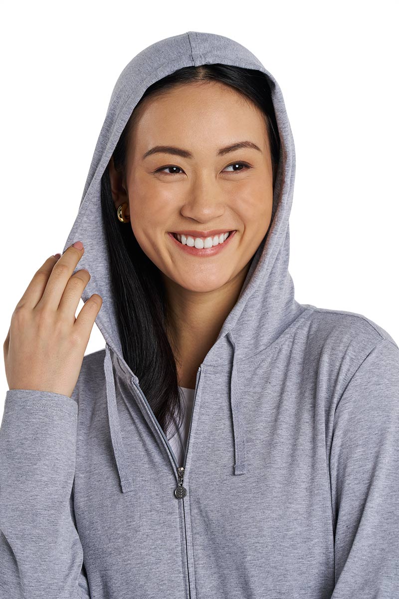 Women's Seaside Zip-Up Hoodie | Grey Heather