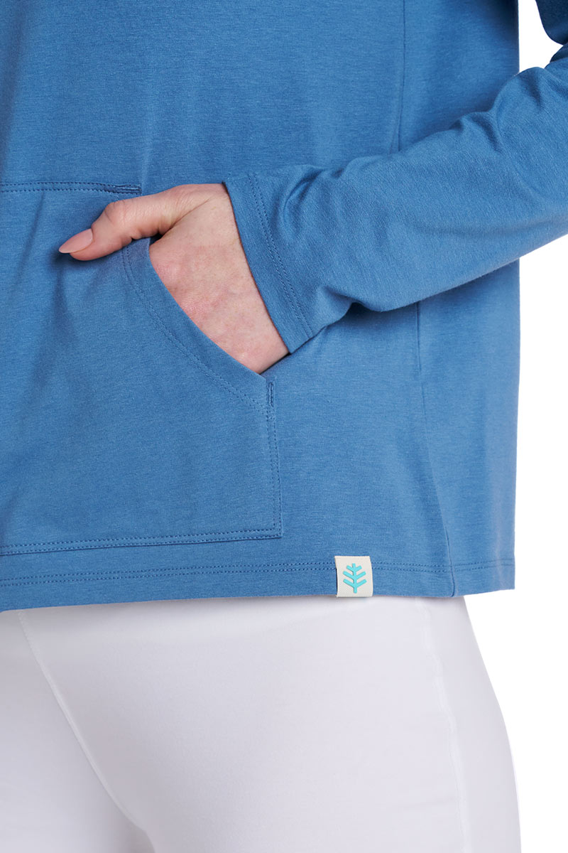 Women's Seaside Zip-Up Hoodie | Blue Dusk