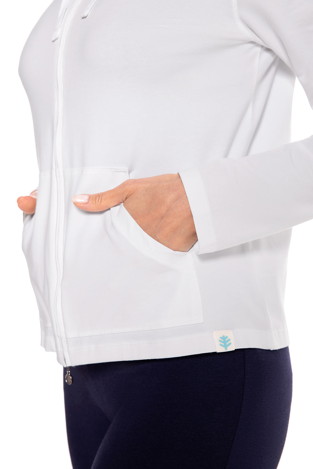 Women's Seaside Zip-Up Hoodie | White