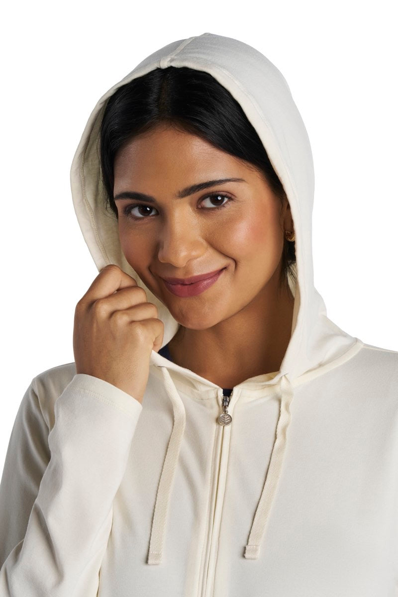 Women's Seaside Zip-Up Hoodie | Vanilla
