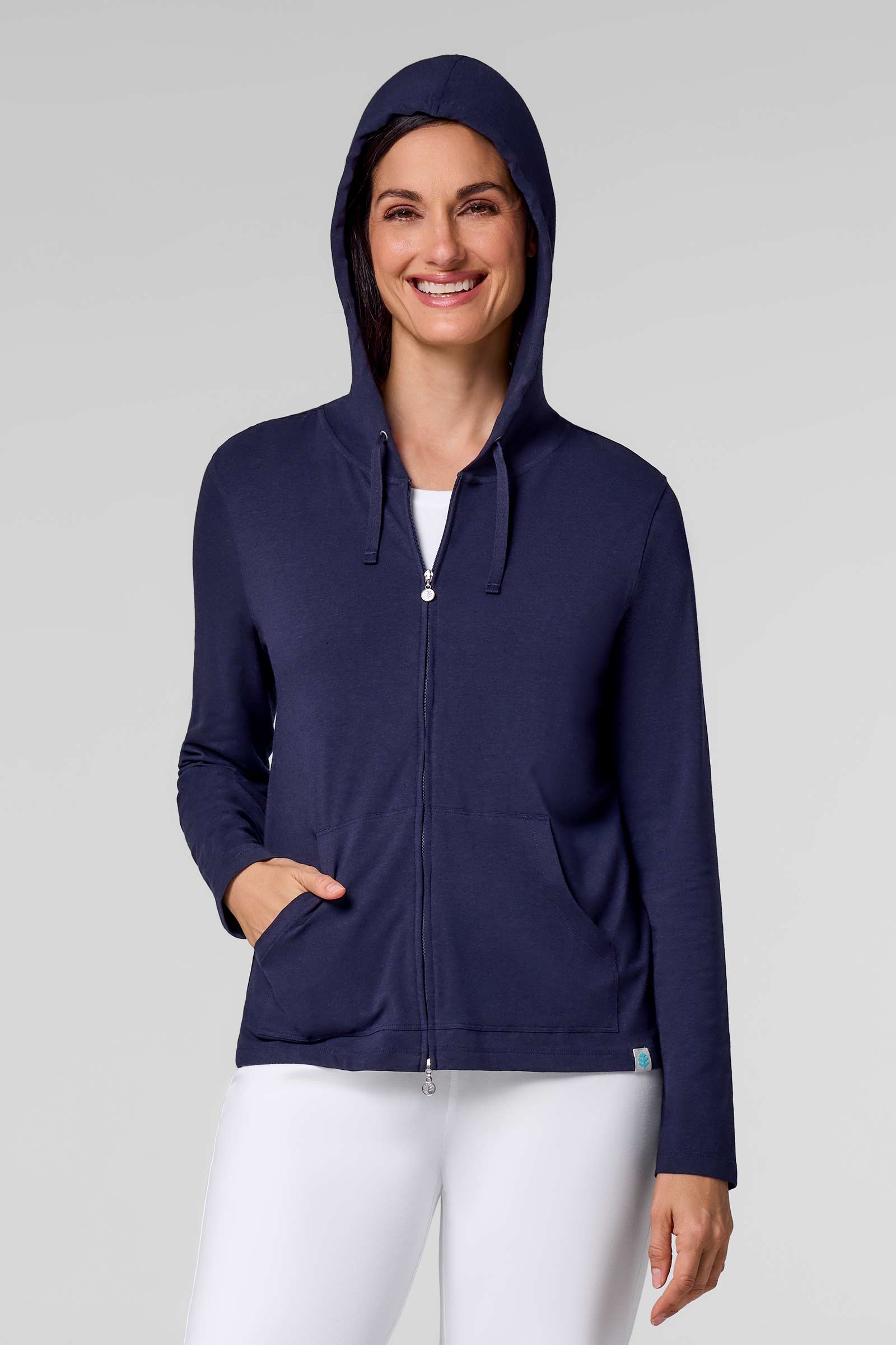 Women's Seaside Zip-Up Hoodie | Navy