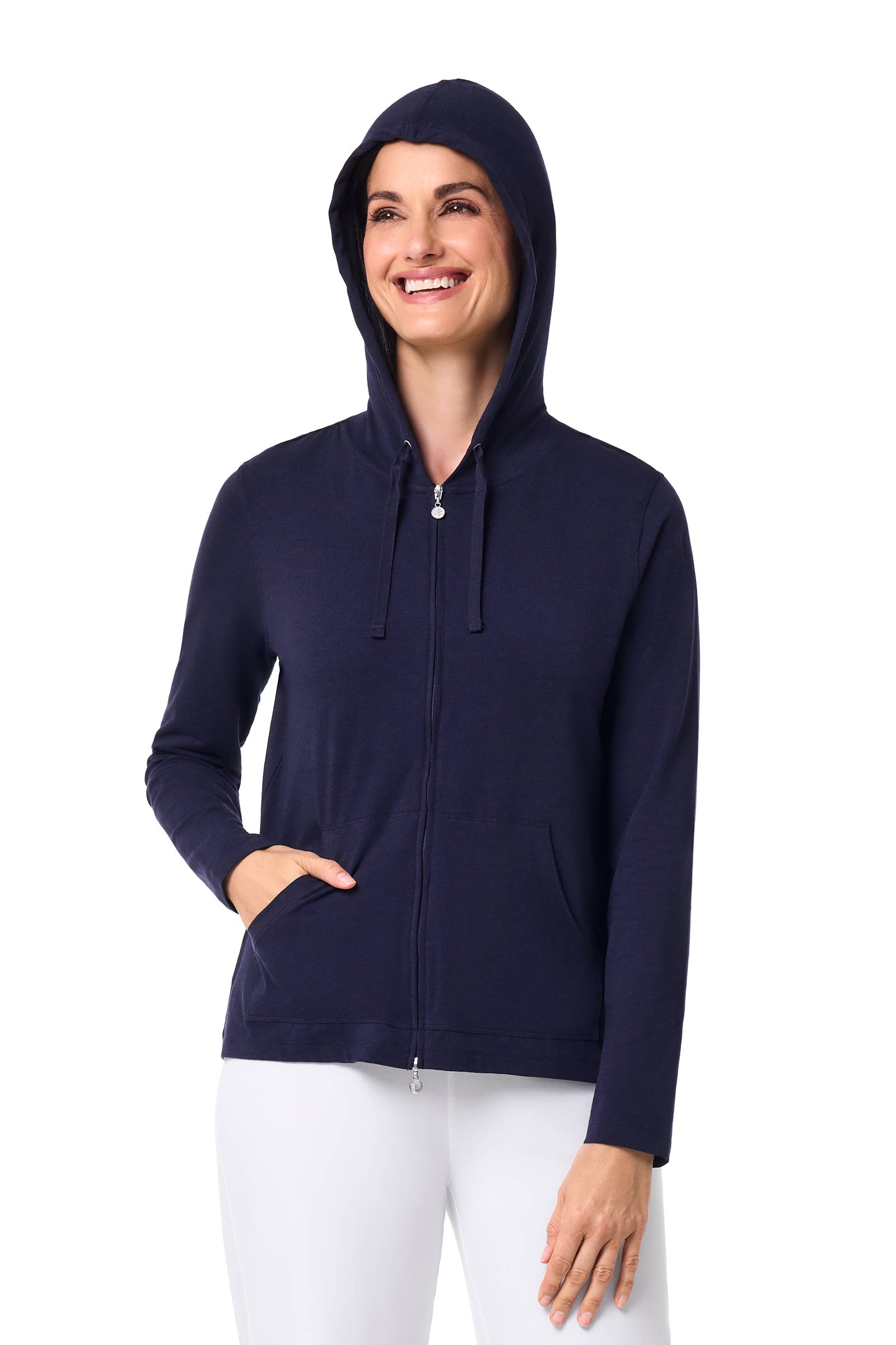 Women's Seaside Zip-Up Hoodie | Navy