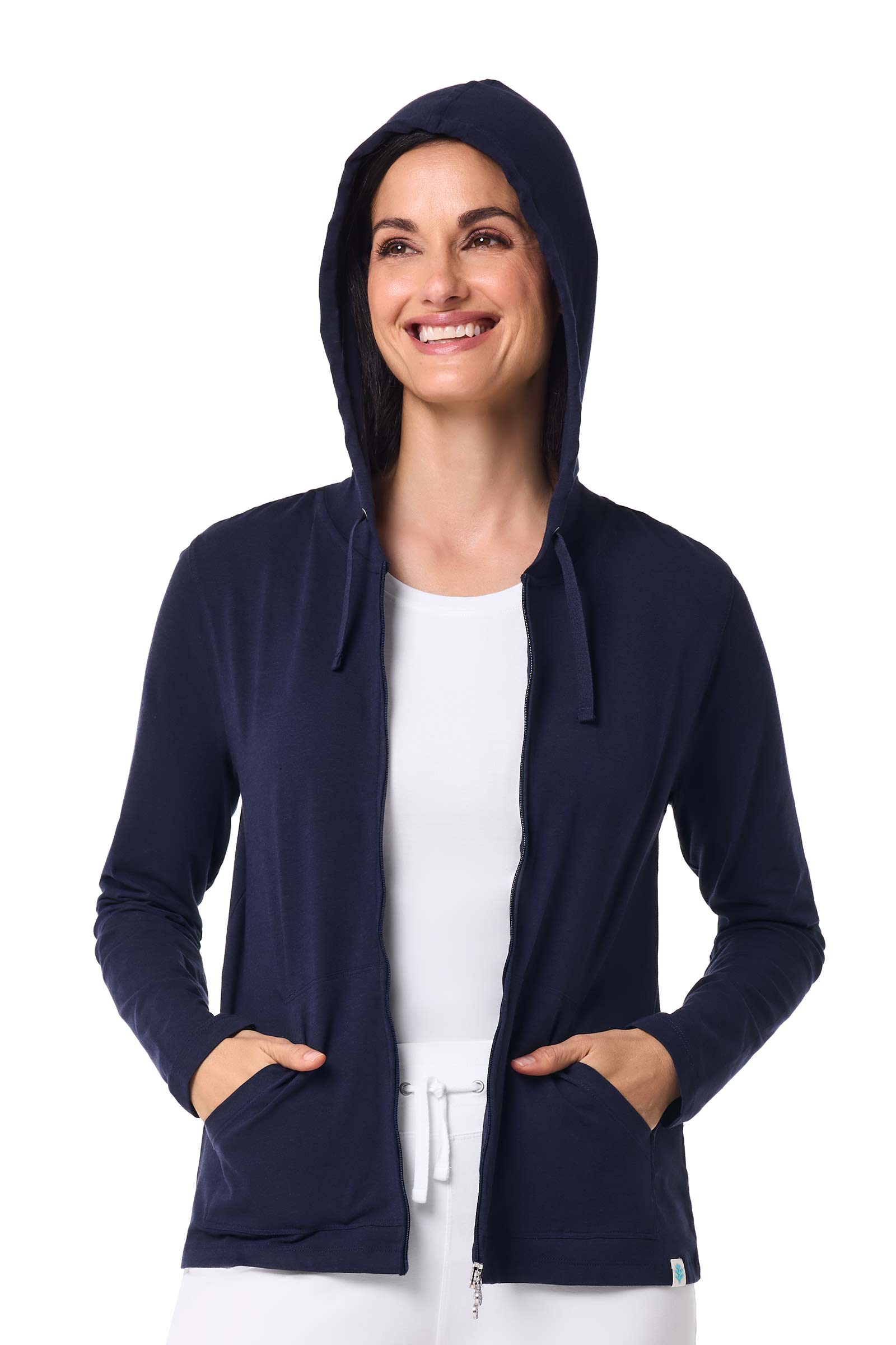 Women's Seaside Zip-Up Hoodie | Navy