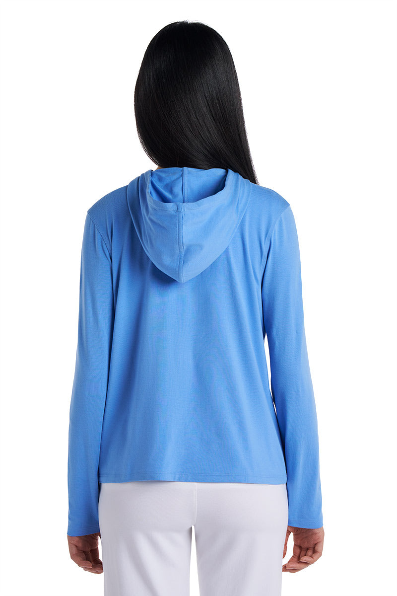 Women's Seaside Zip-Up Hoodie | Bluebell