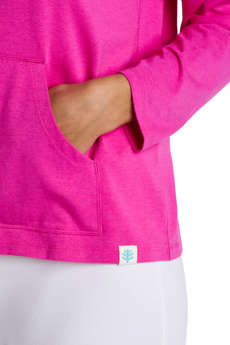 Women's Seaside Zip-Up Hoodie | Fuchsia