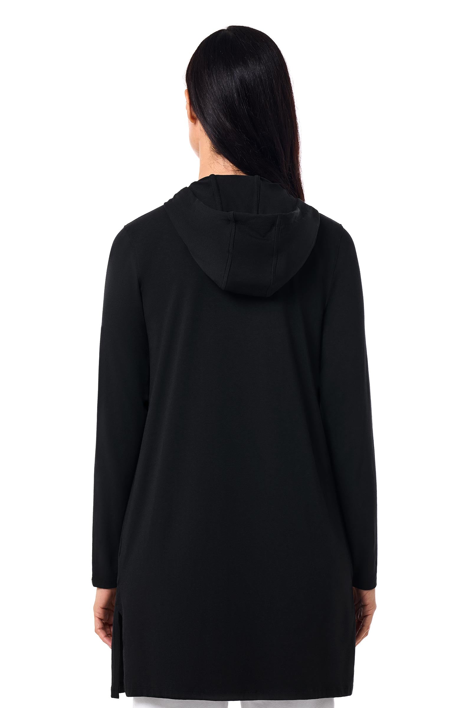 Women's Cabana Long Zip-Up Hoodie | Black