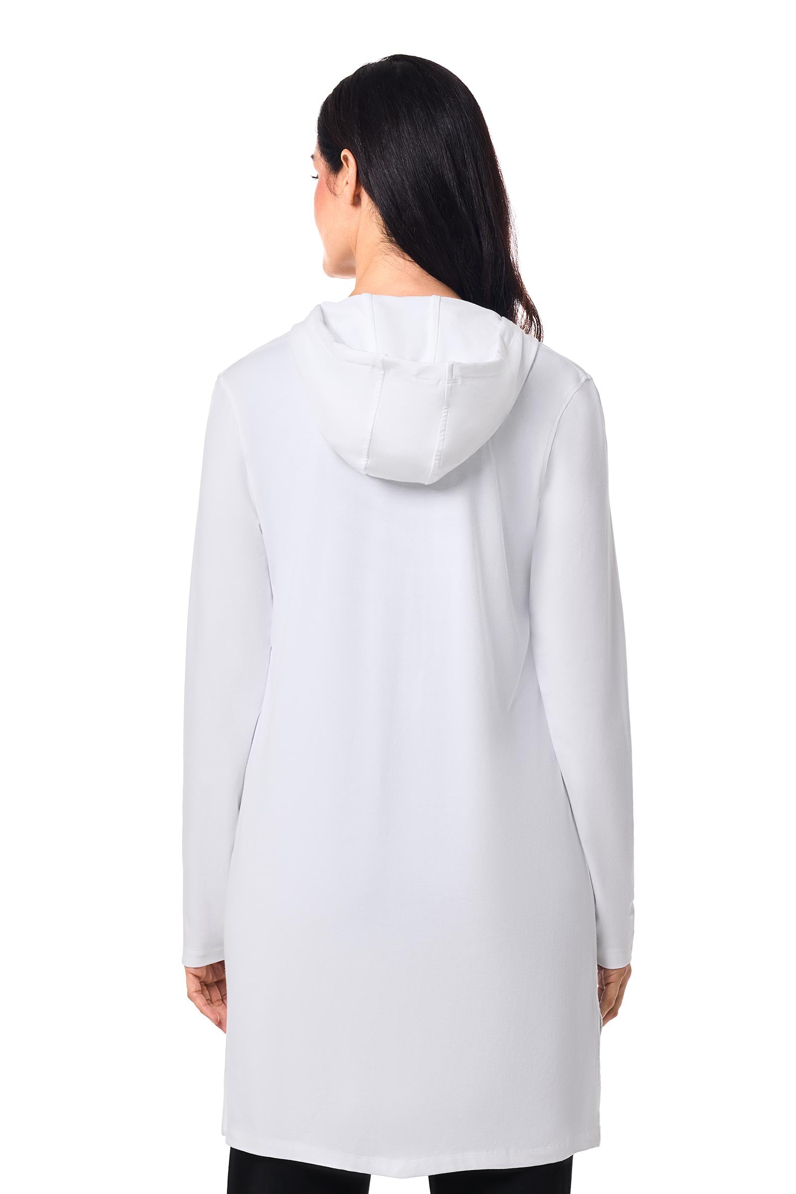 Women's Cabana Long Zip-Up Hoodie | White