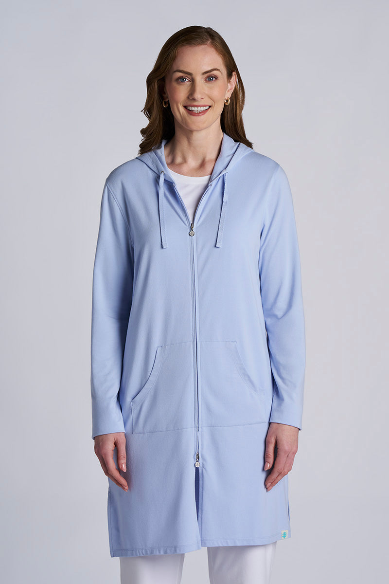 Women's Cabana Long Zip-Up Hoodie | Periwinkle