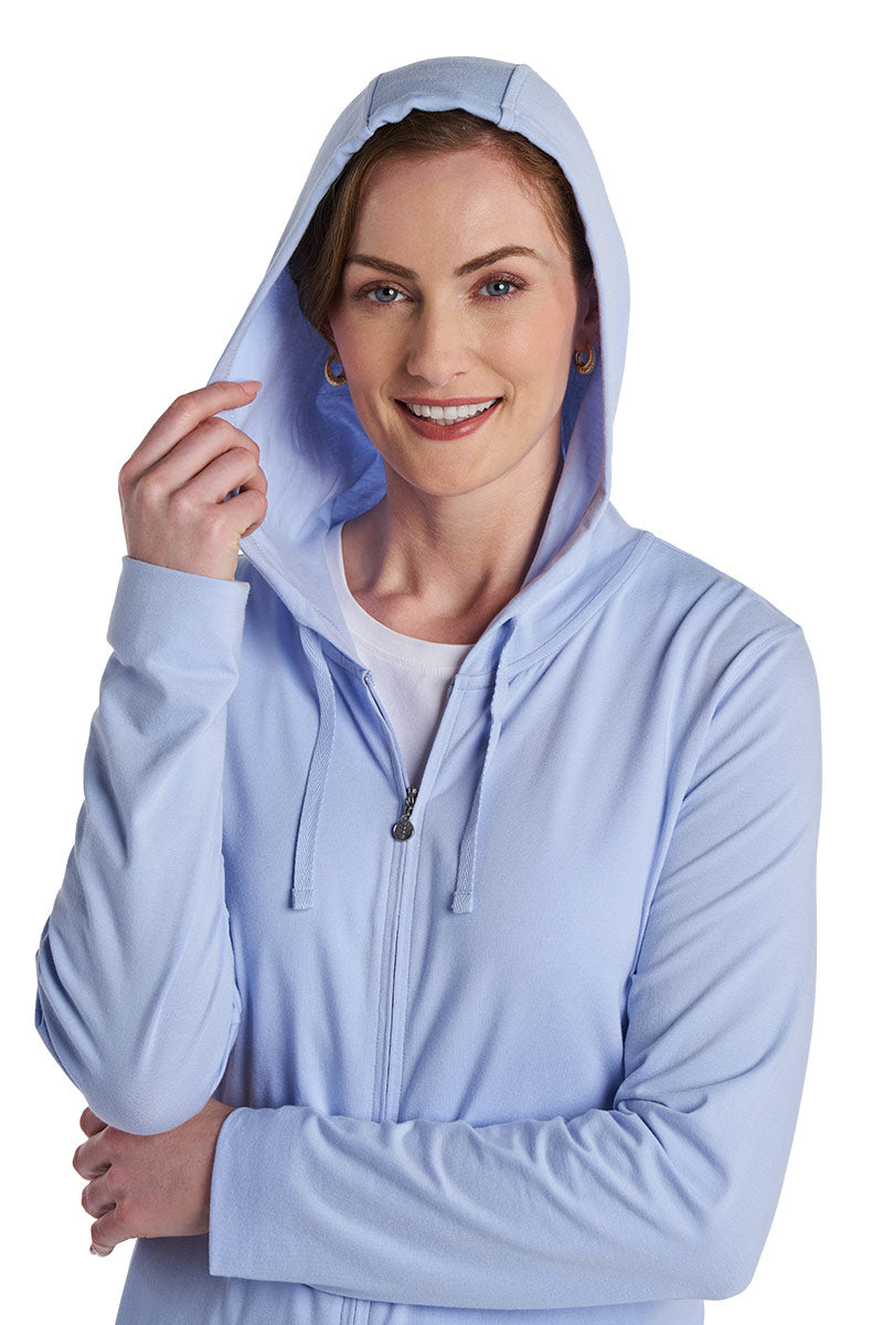 Women's Cabana Long Zip-Up Hoodie | Periwinkle