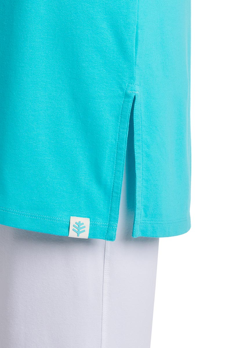 Women's Cabana Long Zip-Up Hoodie | Coolibar Blue