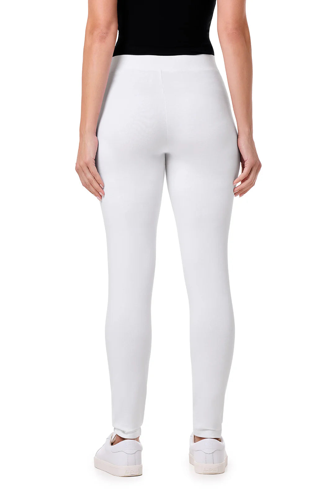 Back image of Coolibar Monterey Summer legging in white.