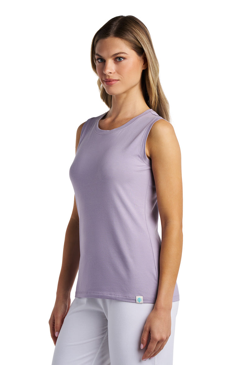 Women's Morada Everyday Basic Tank | Lavender Gray