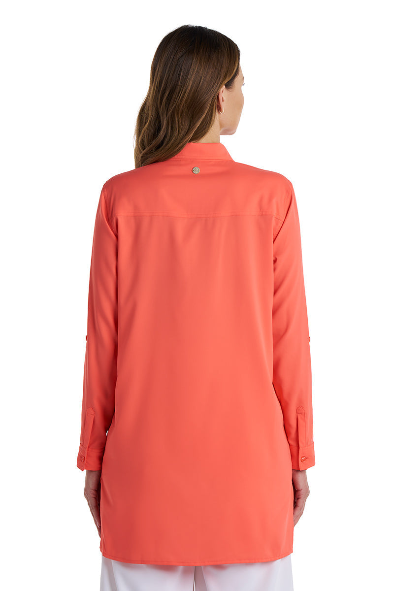 Women's Santorini Tunic Shirt | Coral Reef