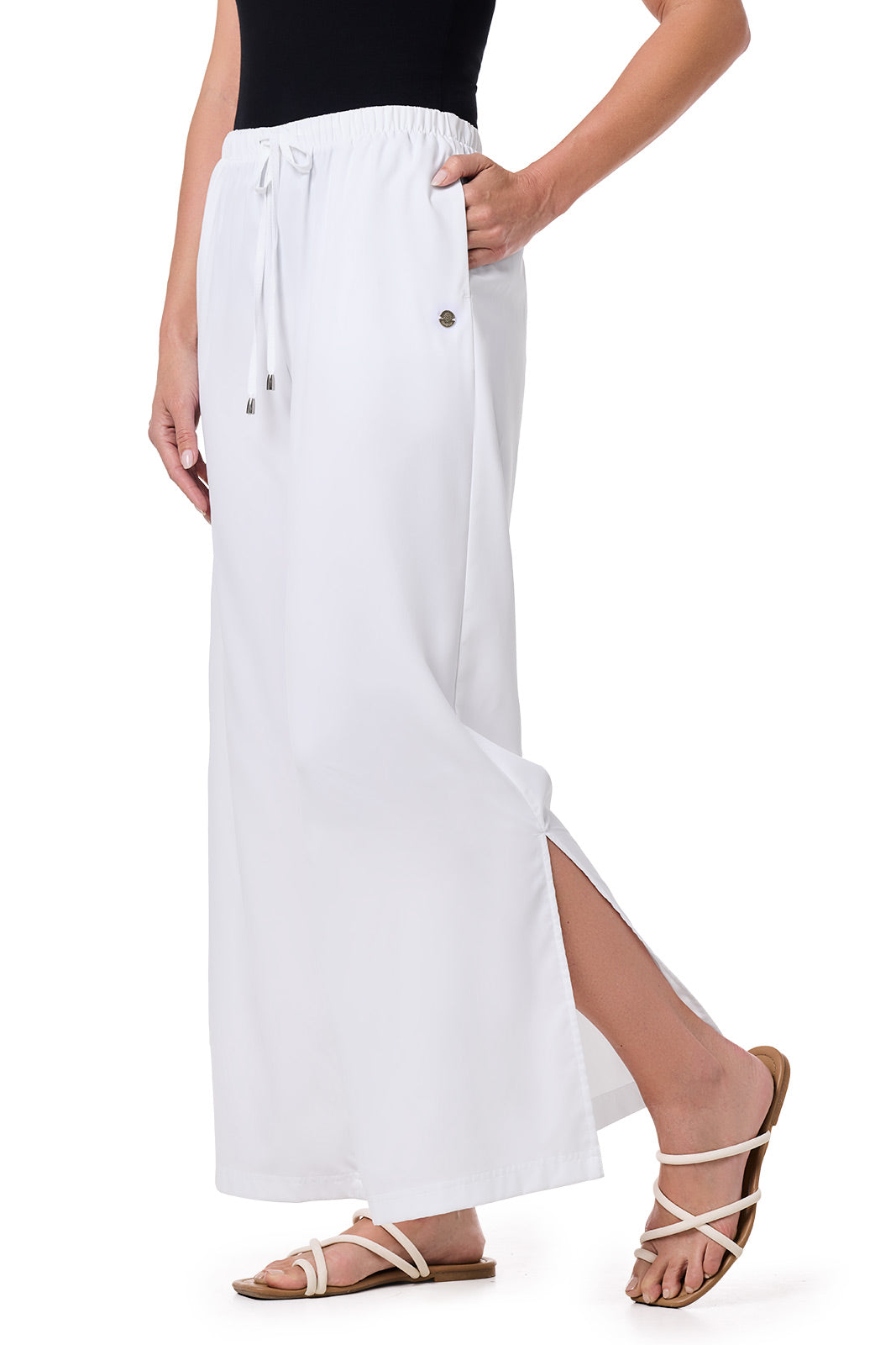 Women's Petra Wide Leg Pant | White