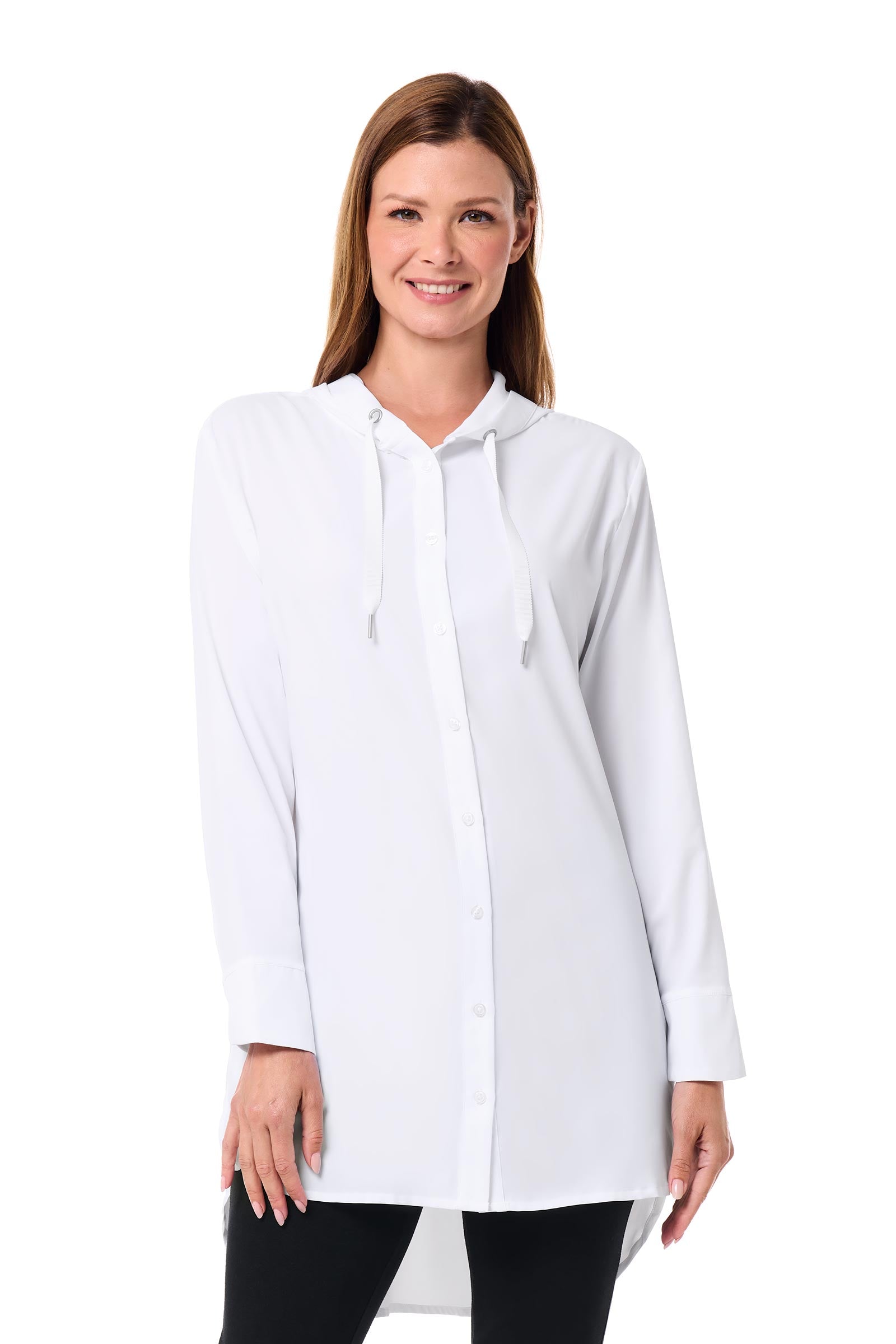 Women's Palma Aire Beach Long Sleeve Shirt | White