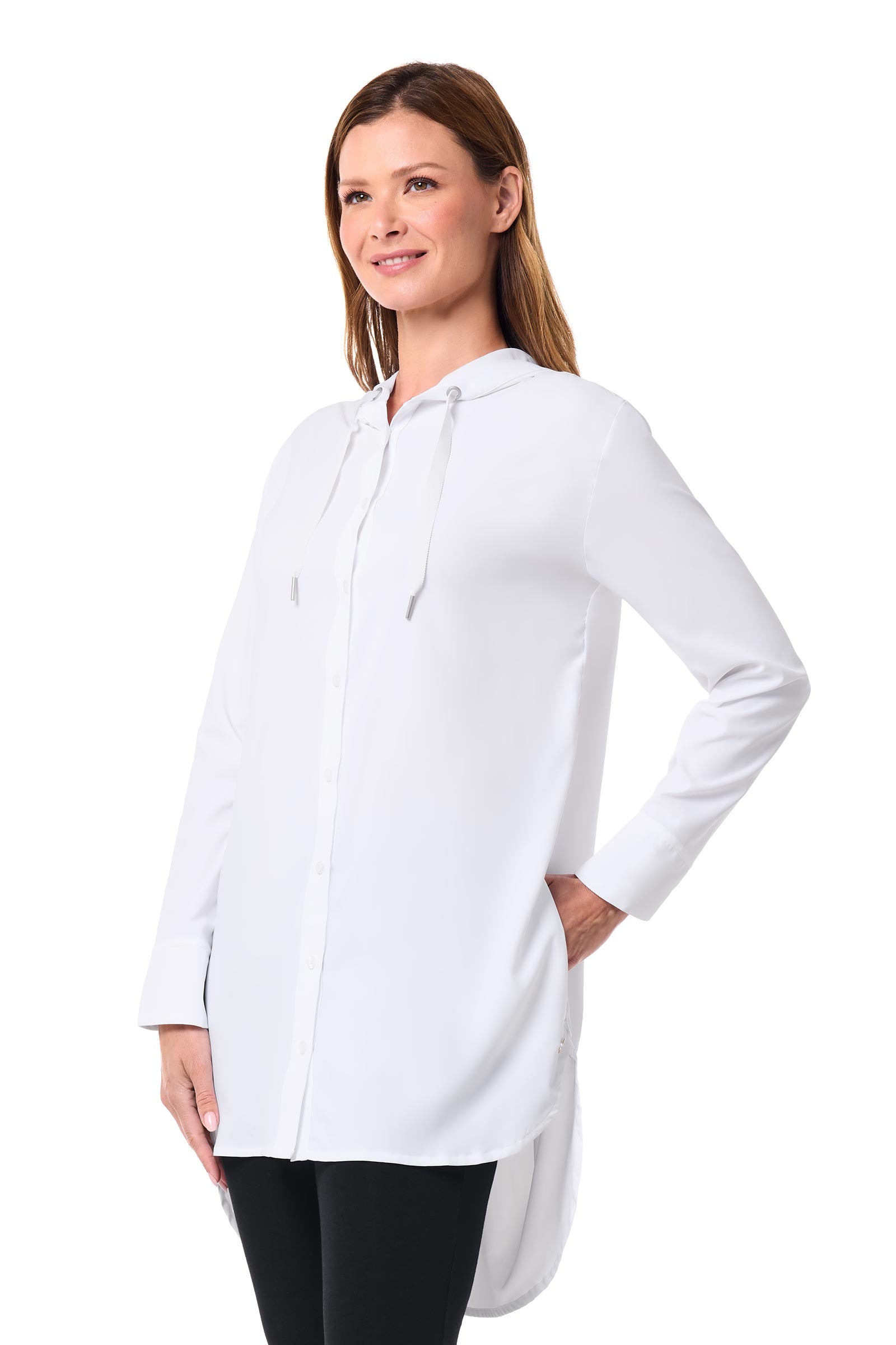 Women's Palma Aire Beach Long Sleeve Shirt | White