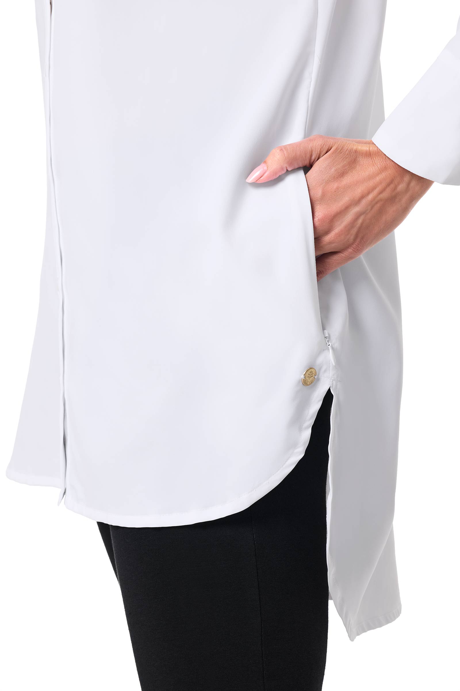 Women's Palma Aire Beach Long Sleeve Shirt | White