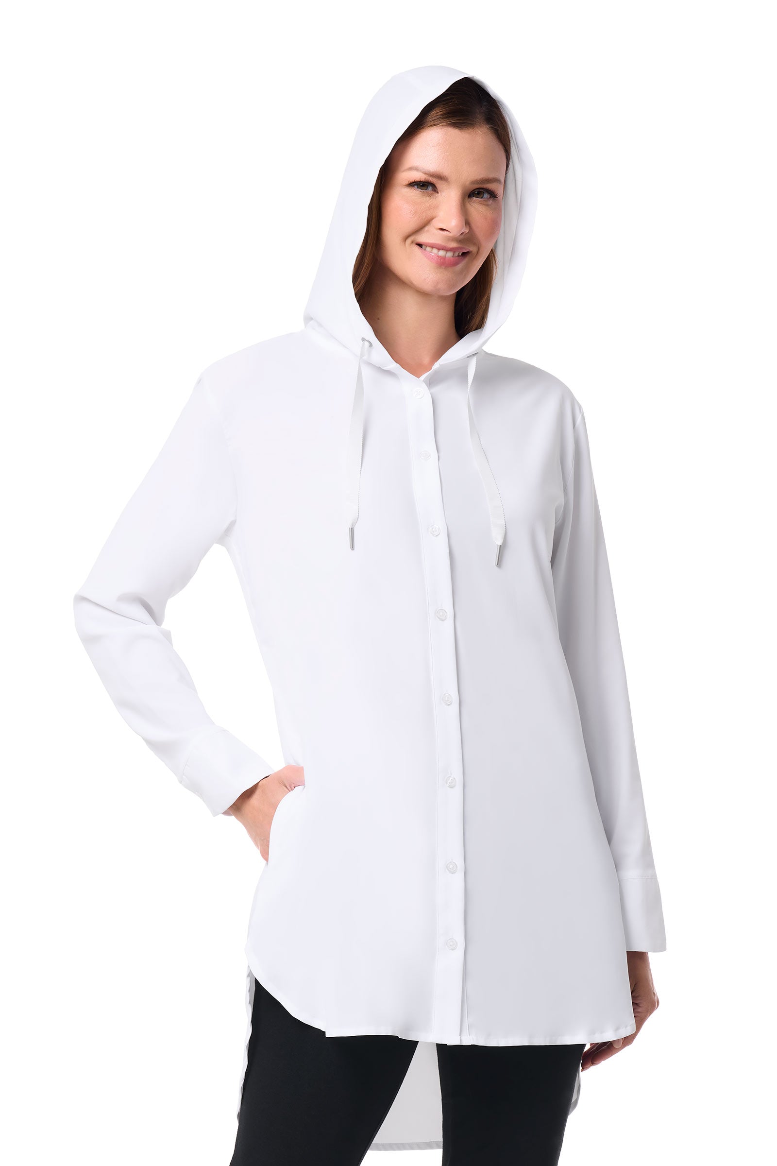 Women's Palma Aire Beach Long Sleeve Shirt | White