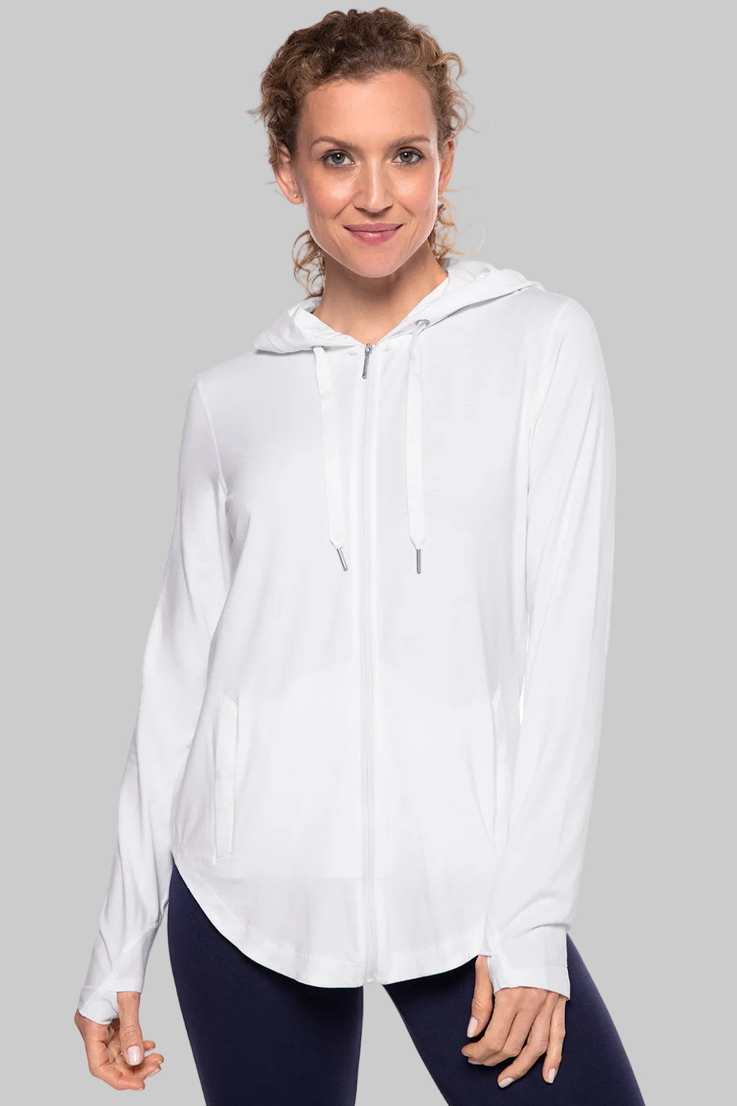 Women's LumaLeo Zip-Up Hoodie | White