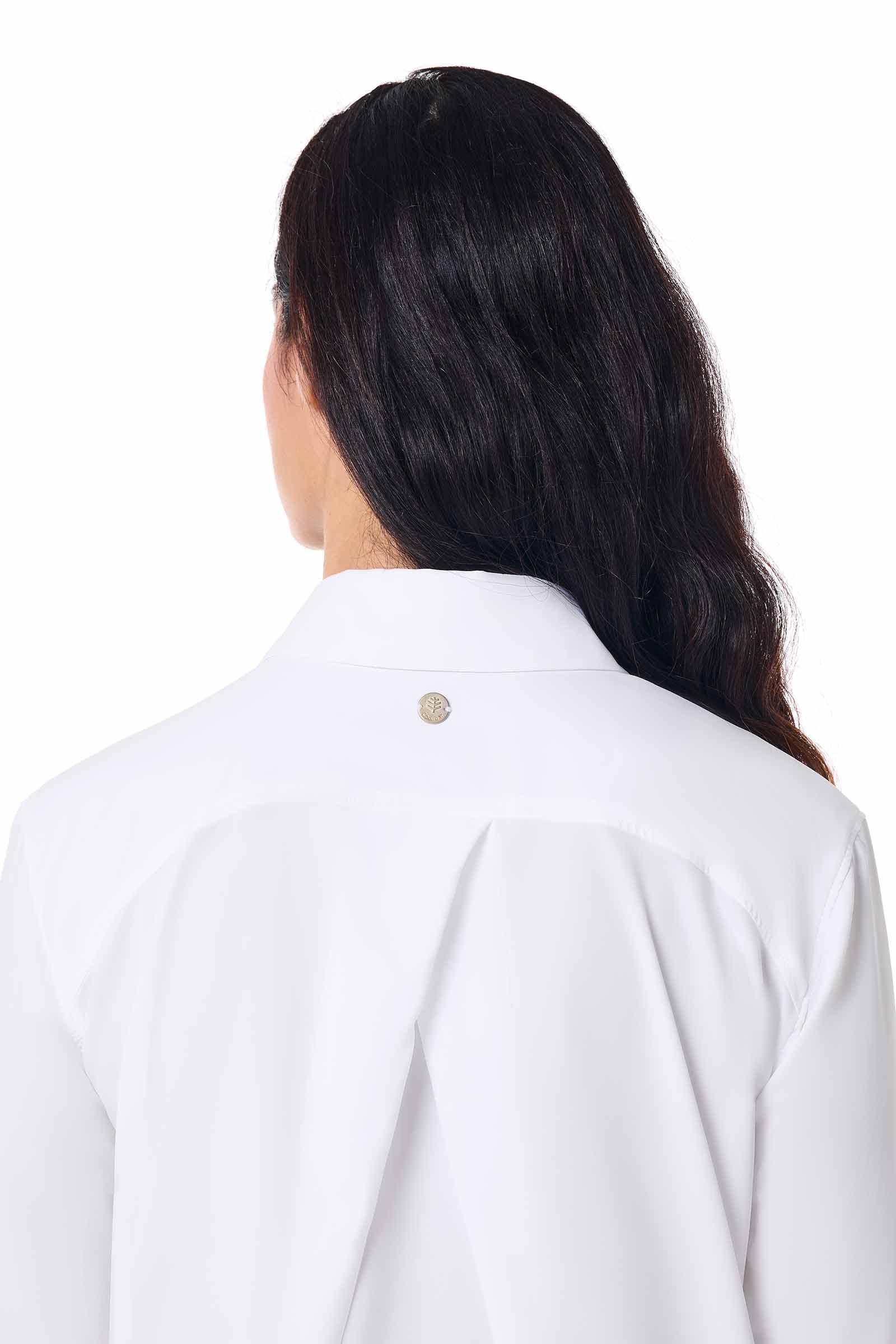 Women's Koesta Cover-Up Pull Over Shirt with Pockets | White