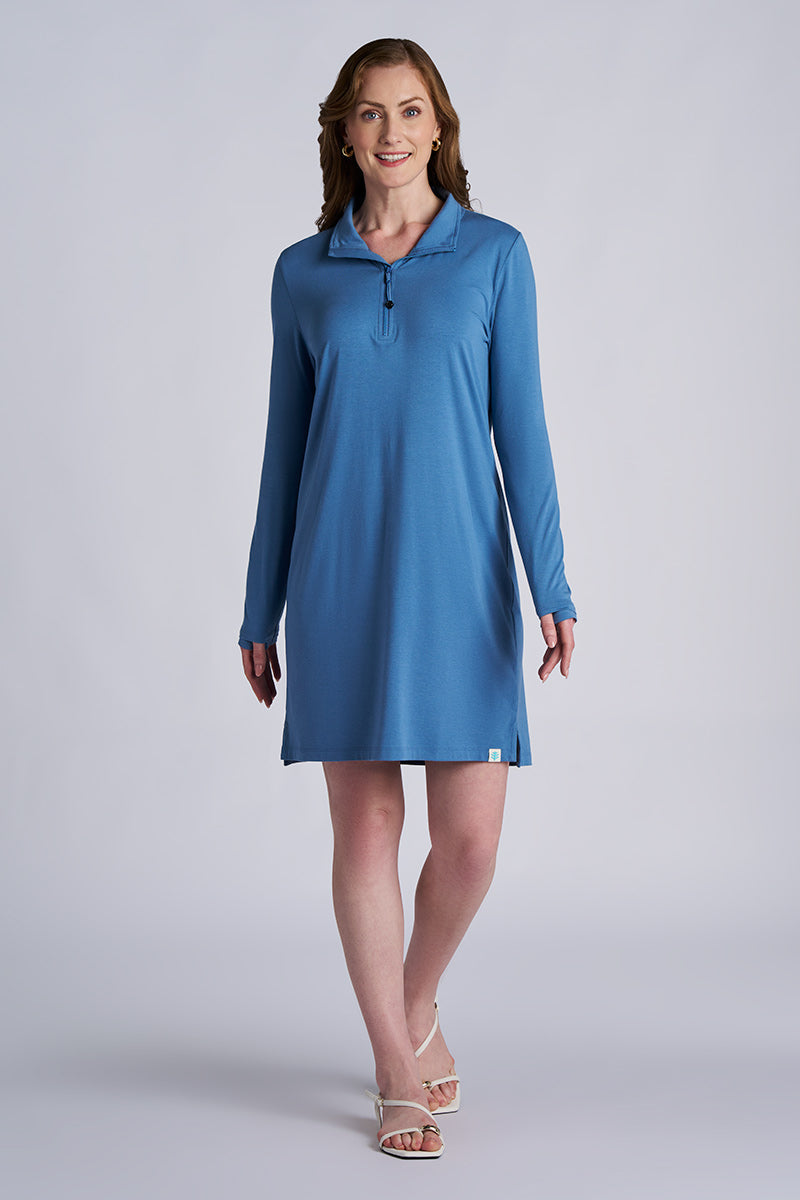 Women's Sarasota Quarter-Zip Dress | Blue Dusk