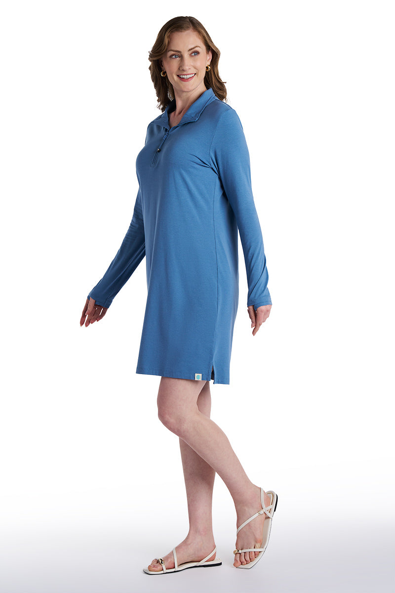 Women's Sarasota Quarter-Zip Dress | Blue Dusk