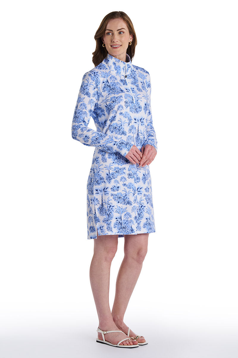 Women's Sarasota Quarter-Zip Dress | Periwinkle Isla Bonita