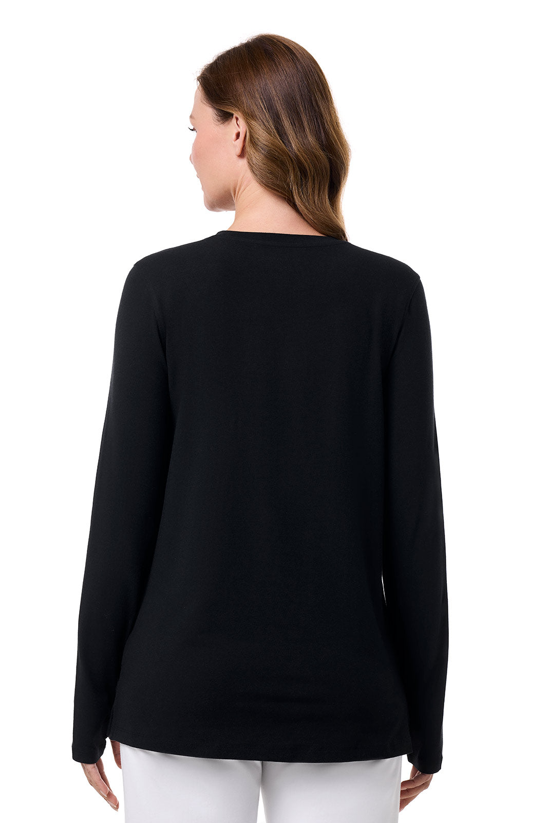 Women's Dania Long Sleeve T-Shirt with Thumbholes | Black