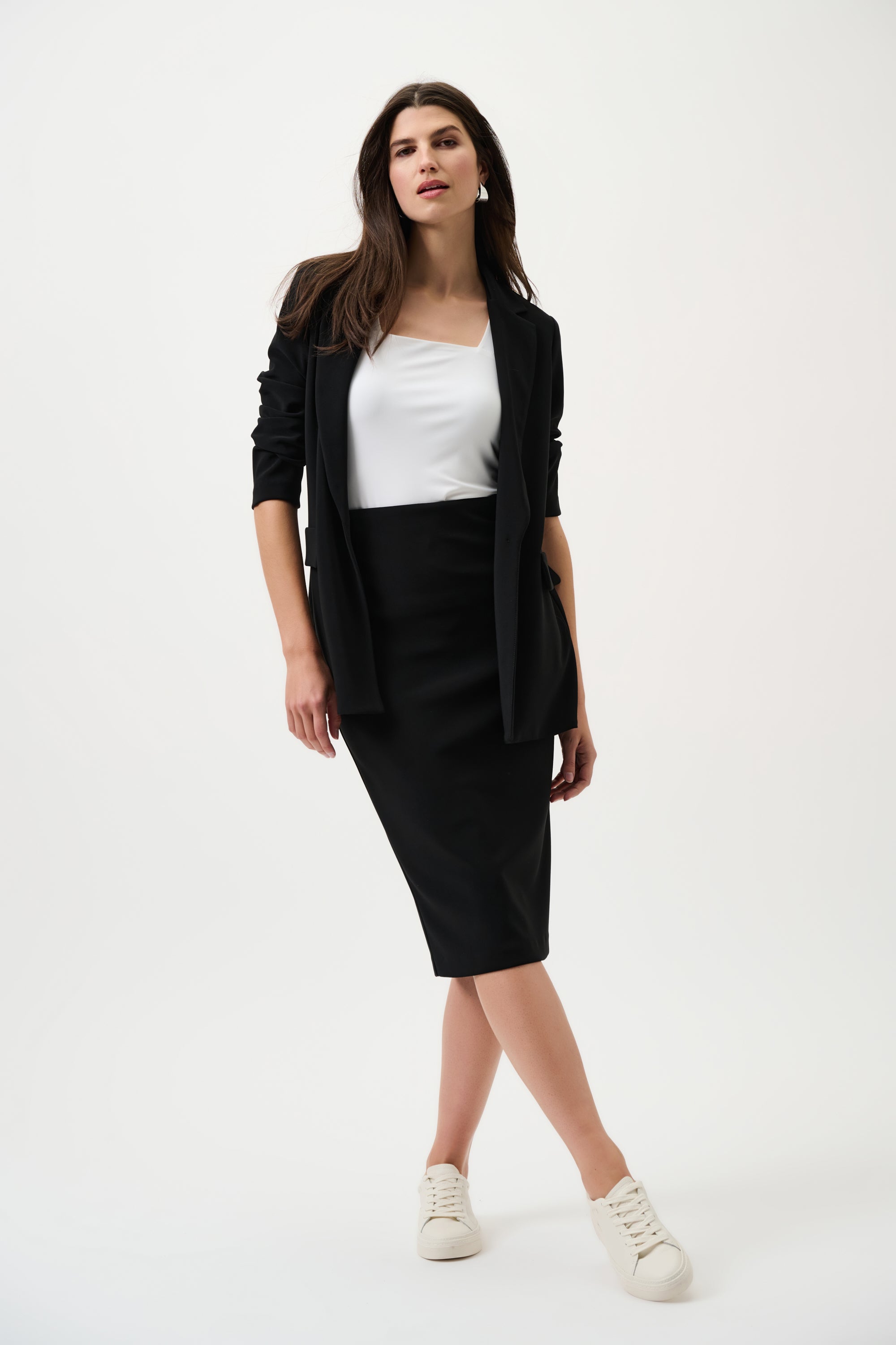 Classic Long Pencil Skirt