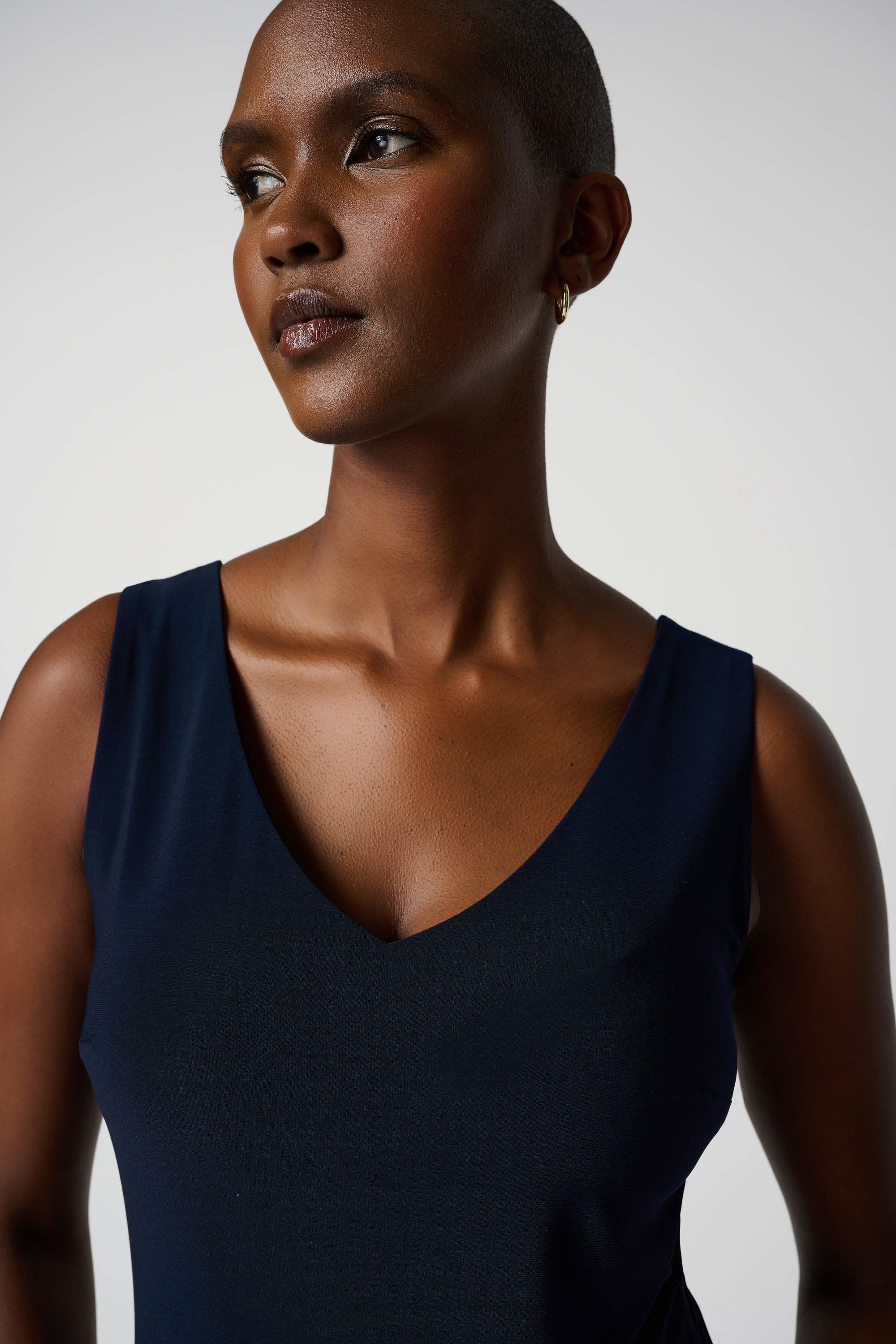 Front image of Joseph Ribkoff classic v-neck cami.