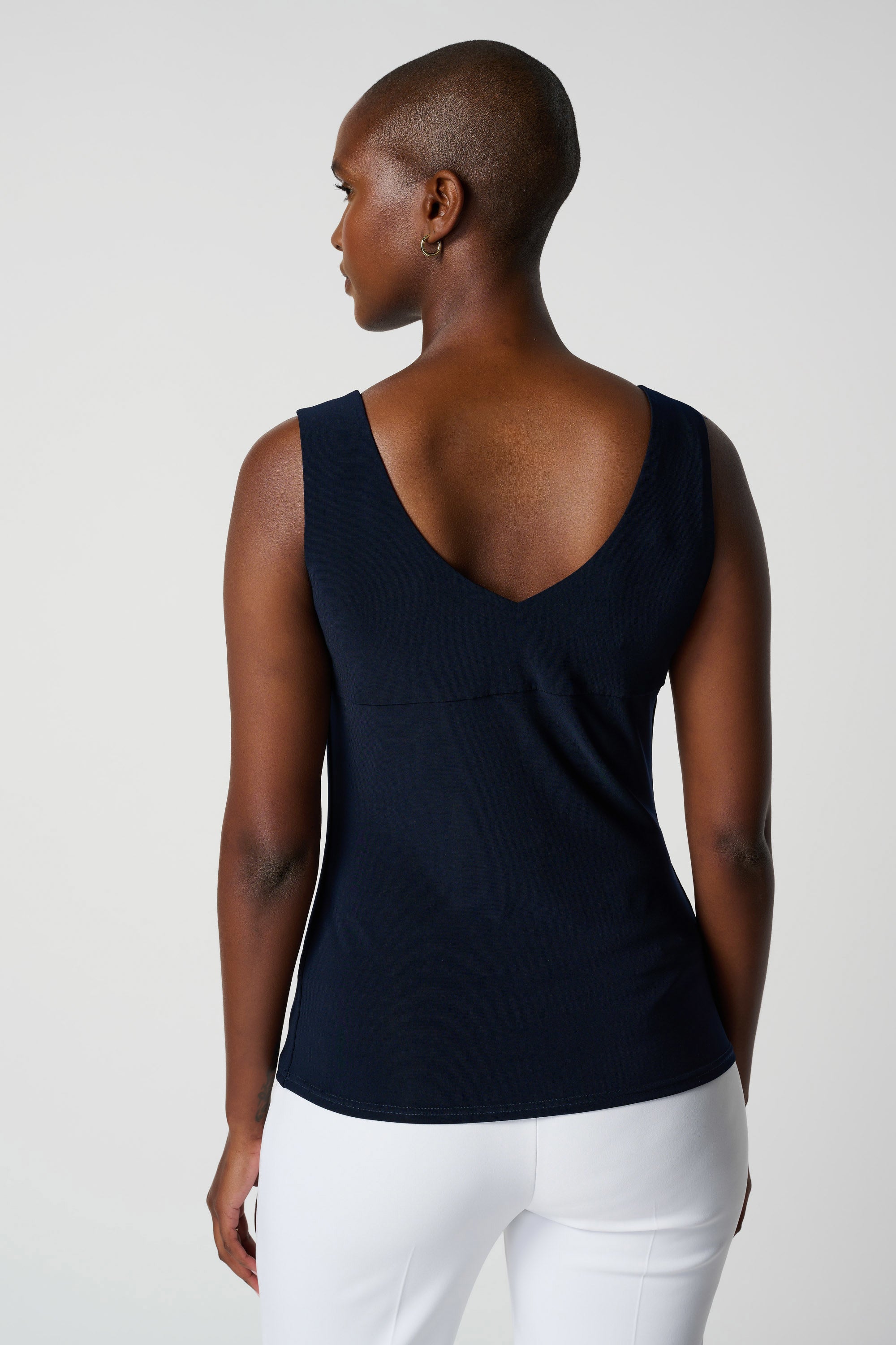Back image of Joseph Ribkoff classic v-neck cami.