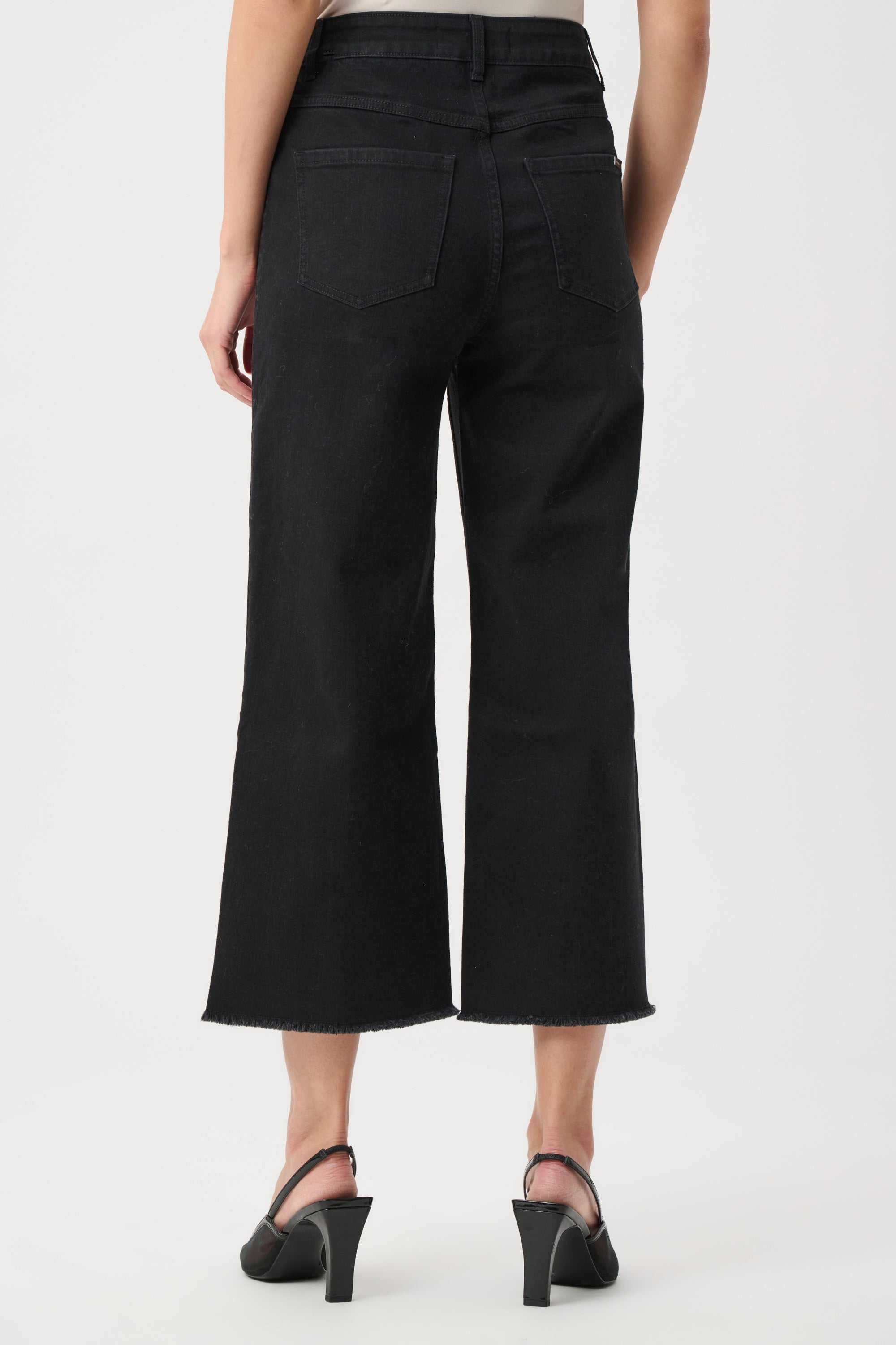 Claudia Culotte Jeans With Embellished Front Seam