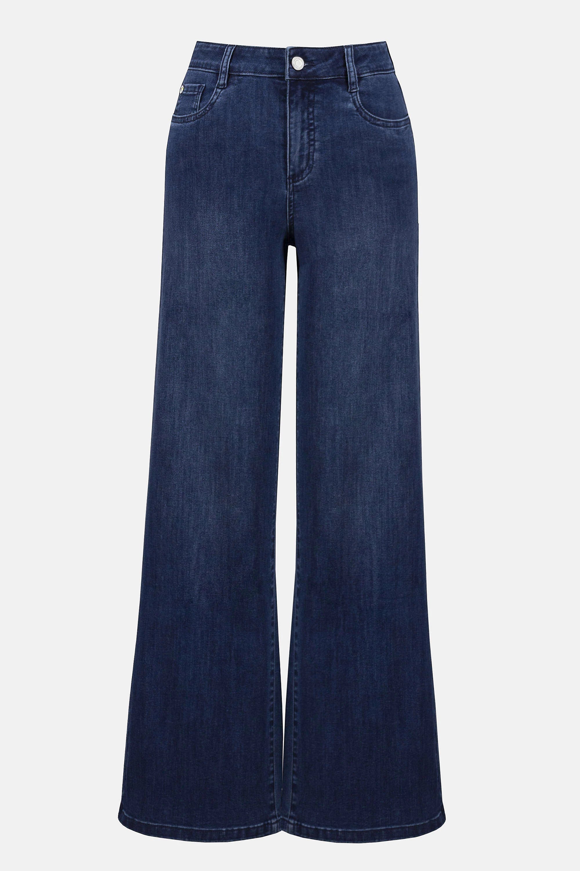 Goldie Classic Wide-Leg Stretch Jeans