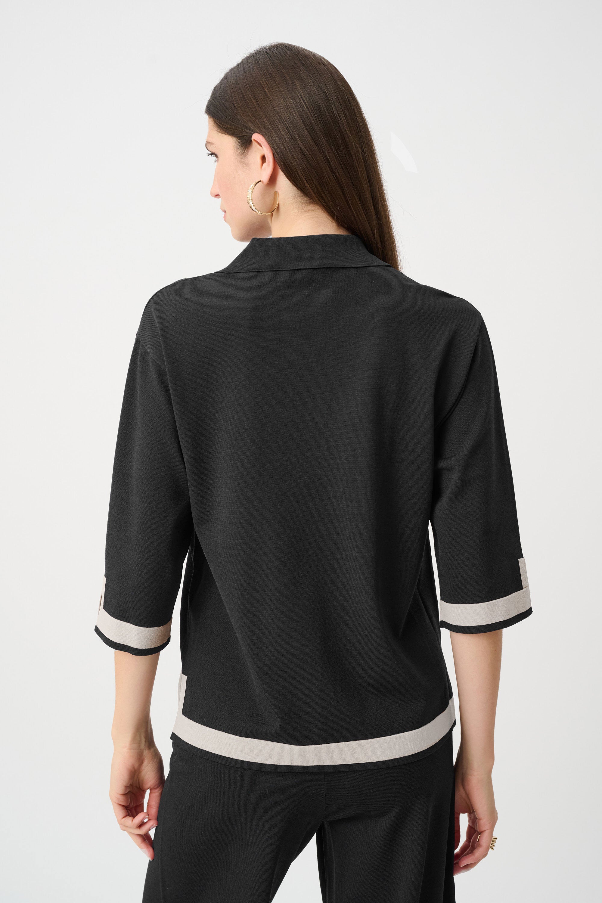Sweater Knit Colour Block Top
