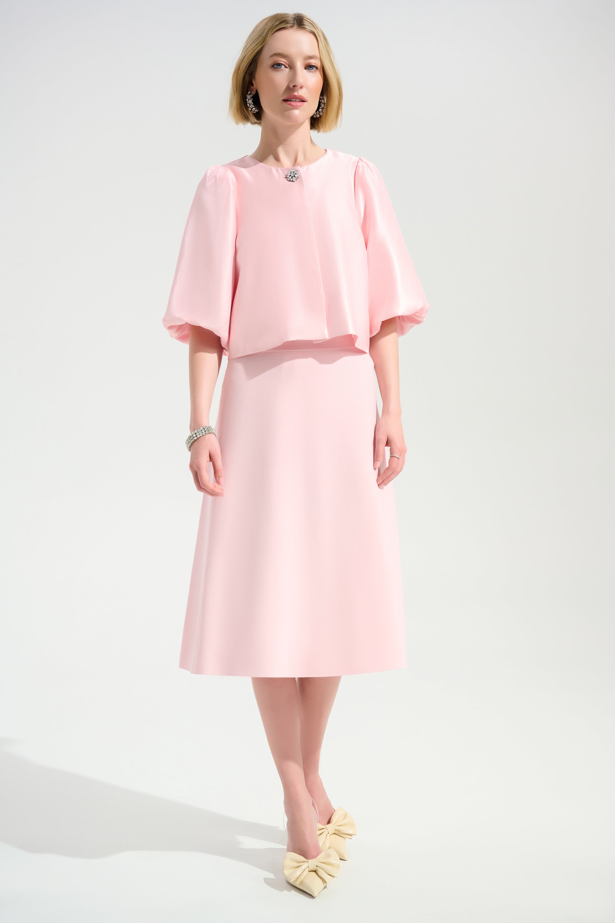 Viscose Sweaterknit A-Line Skirt