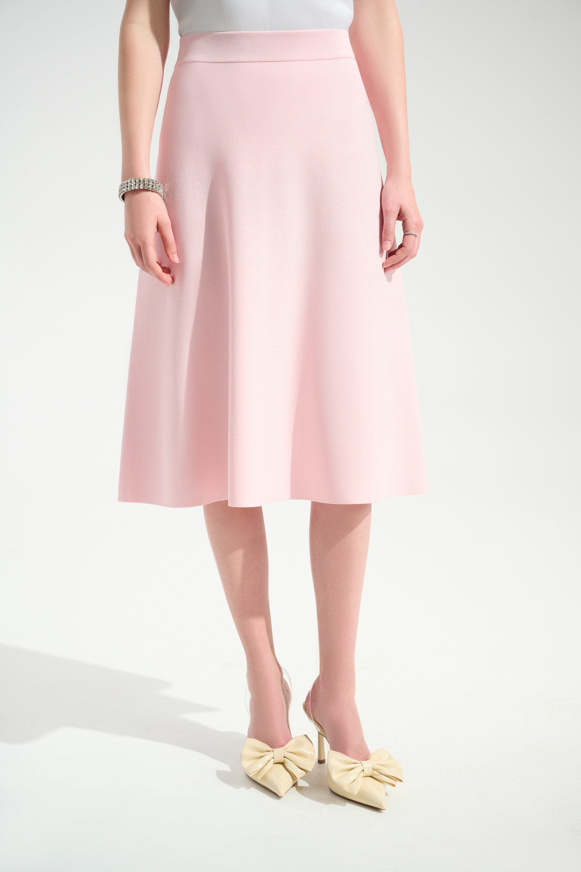 Viscose Sweaterknit A-Line Skirt