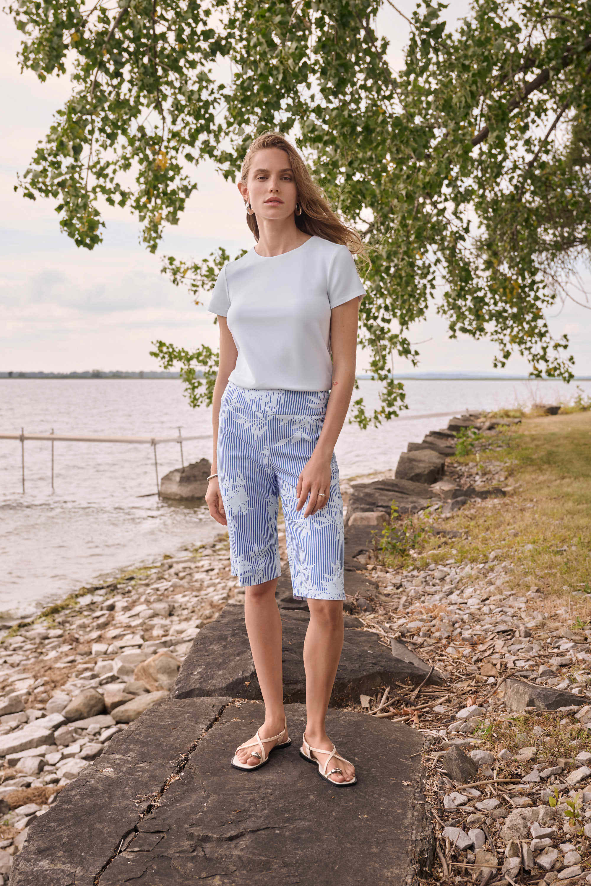 Silky Knit Fitted T-Shirt