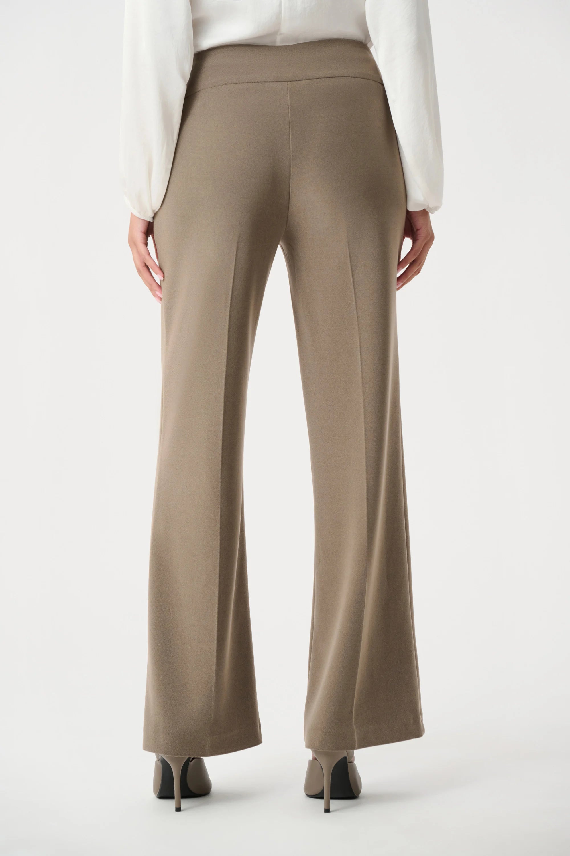 Back View of Joseph Ribkoff Silky Wide-Leg Pull-On Pants