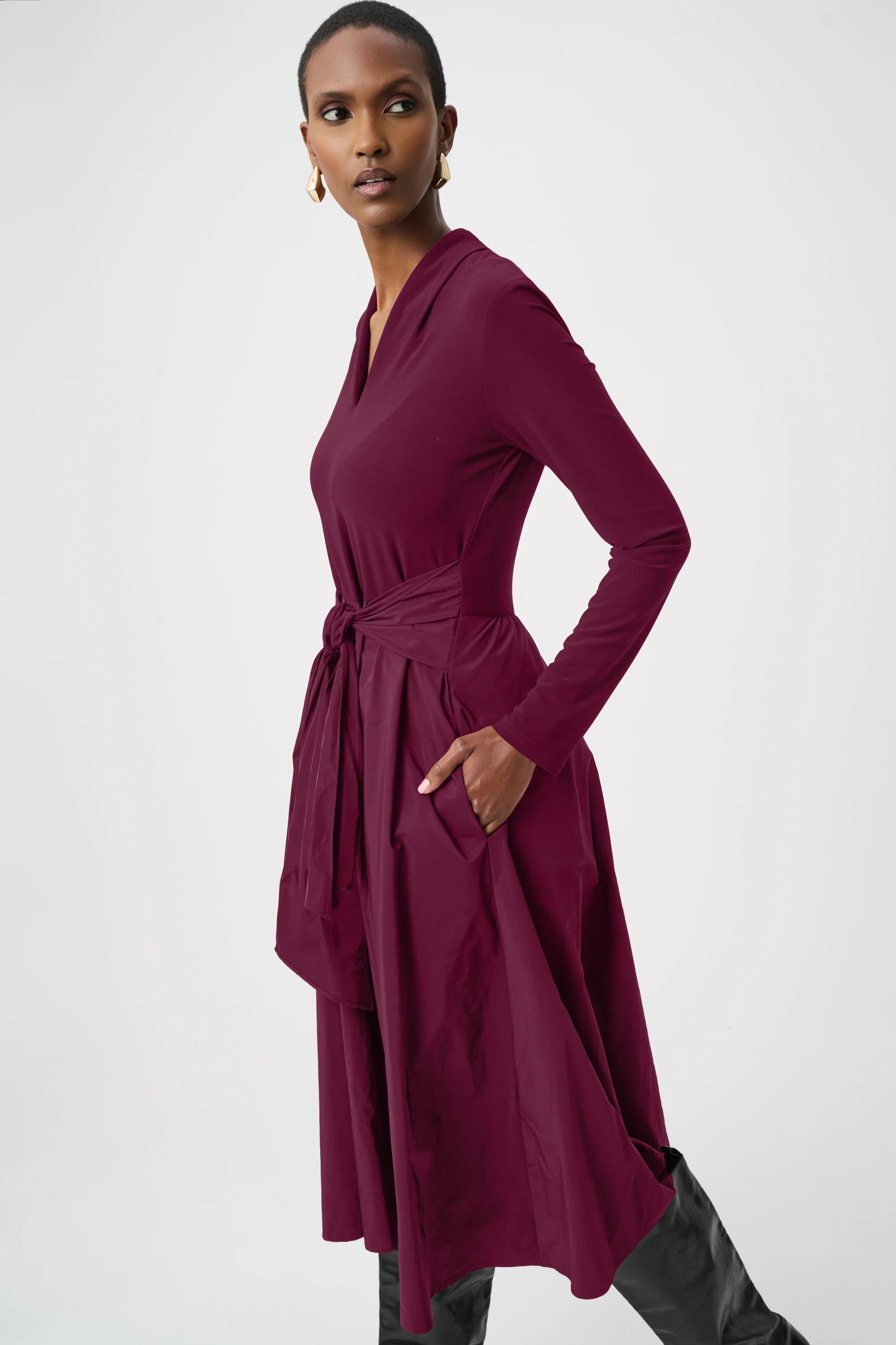Silky Knit and Memory Fit and Flare Dress