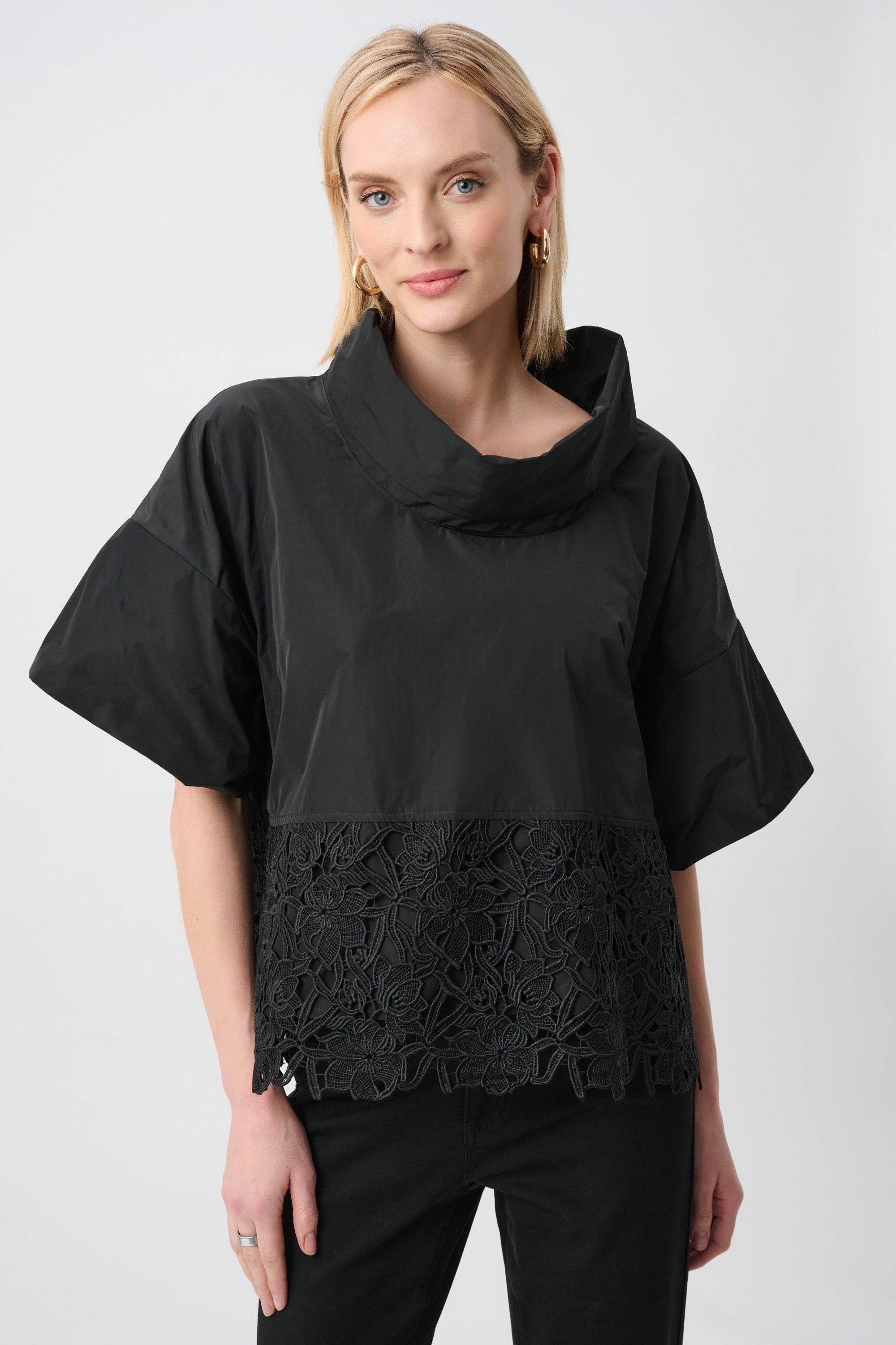 Memory Boxy Top With Lace Hem