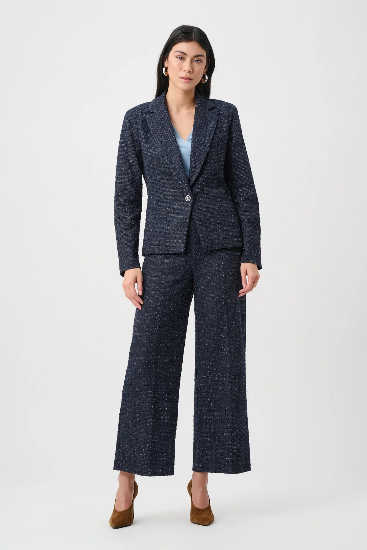Lurex Boucle Fitted Blazer