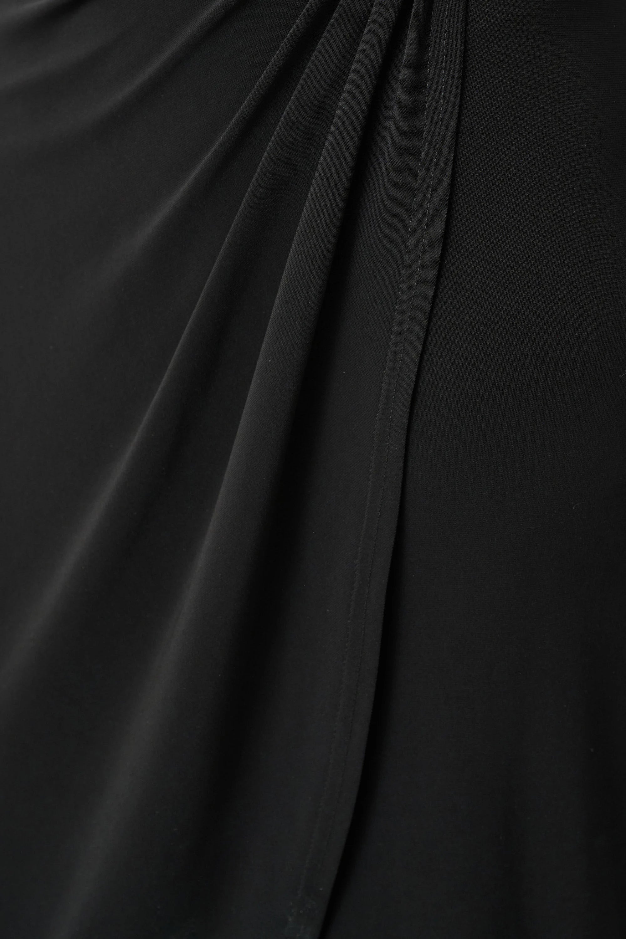 Silky Knit Sheath Wrap Dress