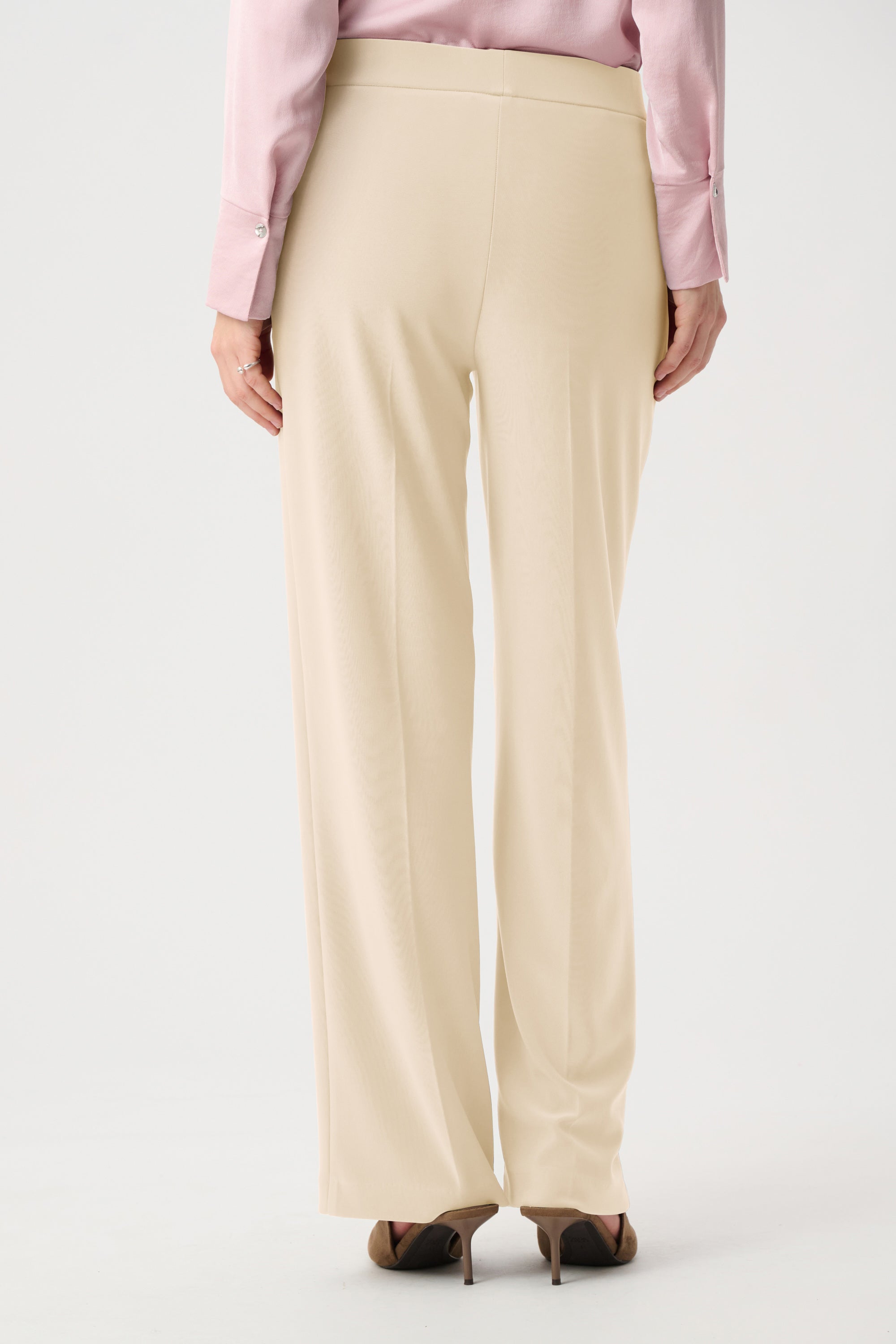 Pull-On Wide-Leg Pants