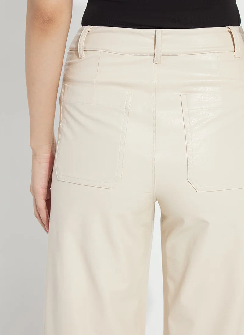 Vegan Leather Wide Leg (28" Inseam)