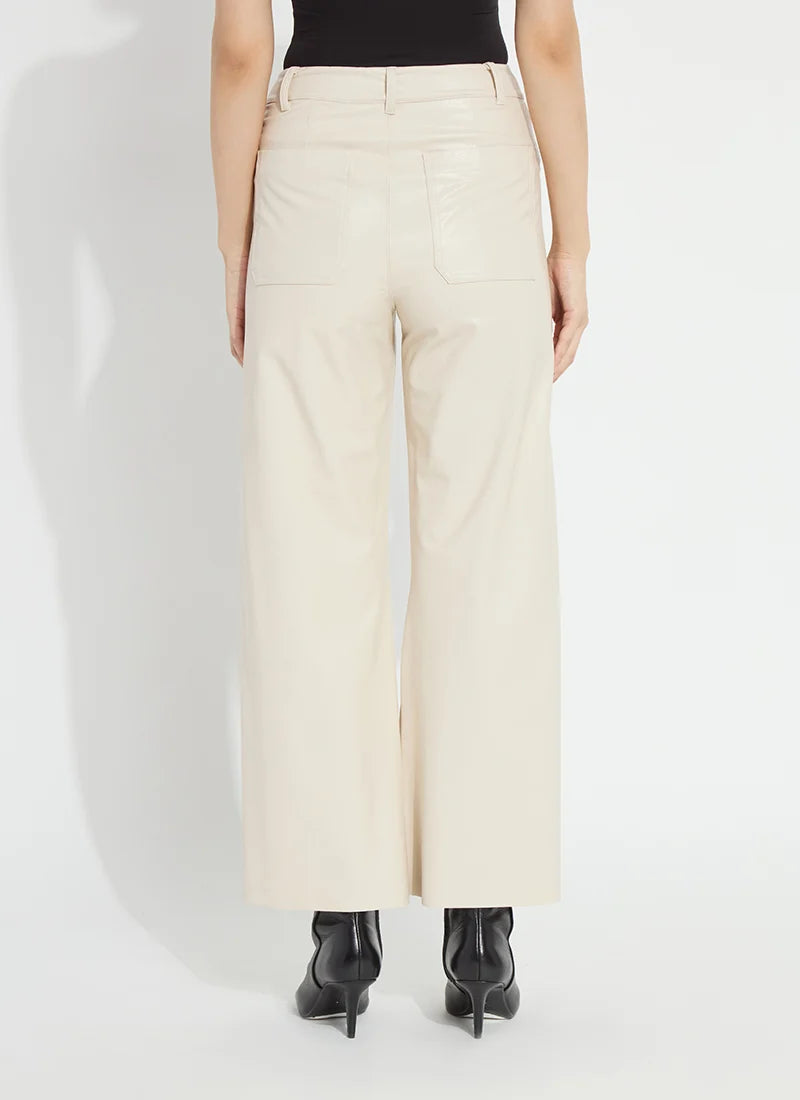 Vegan Leather Wide Leg (28" Inseam)