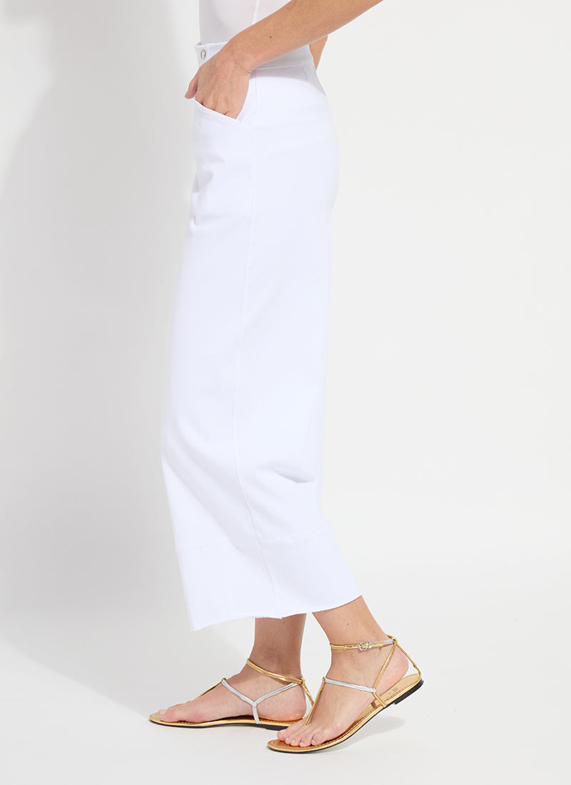 Dion Sailor Crop Palazzo Denim